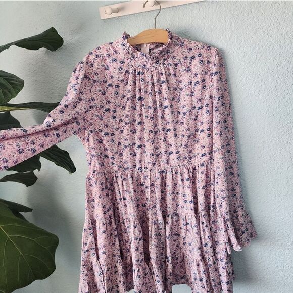 Vada Winter tiered babydoll floral barbie cottagecore peaseant boho dress - Picture 4 of 16